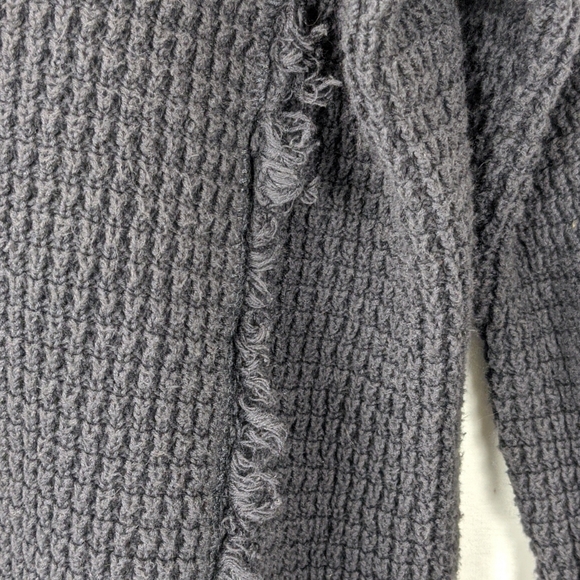 FREE PEOPLE NAVY BLUE COLD SHOULDER TOP - Picture 4 of 7